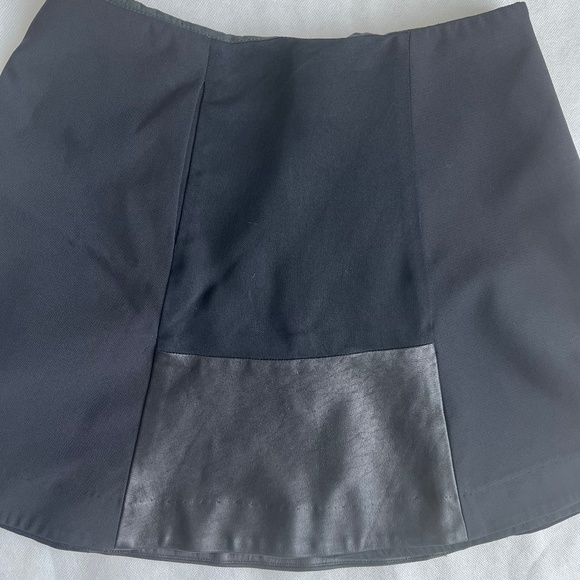 Rag & Bone Montrose Lambskin Leather Panel Mini Black Casual A-line Skirt - Picture 11 of 11
